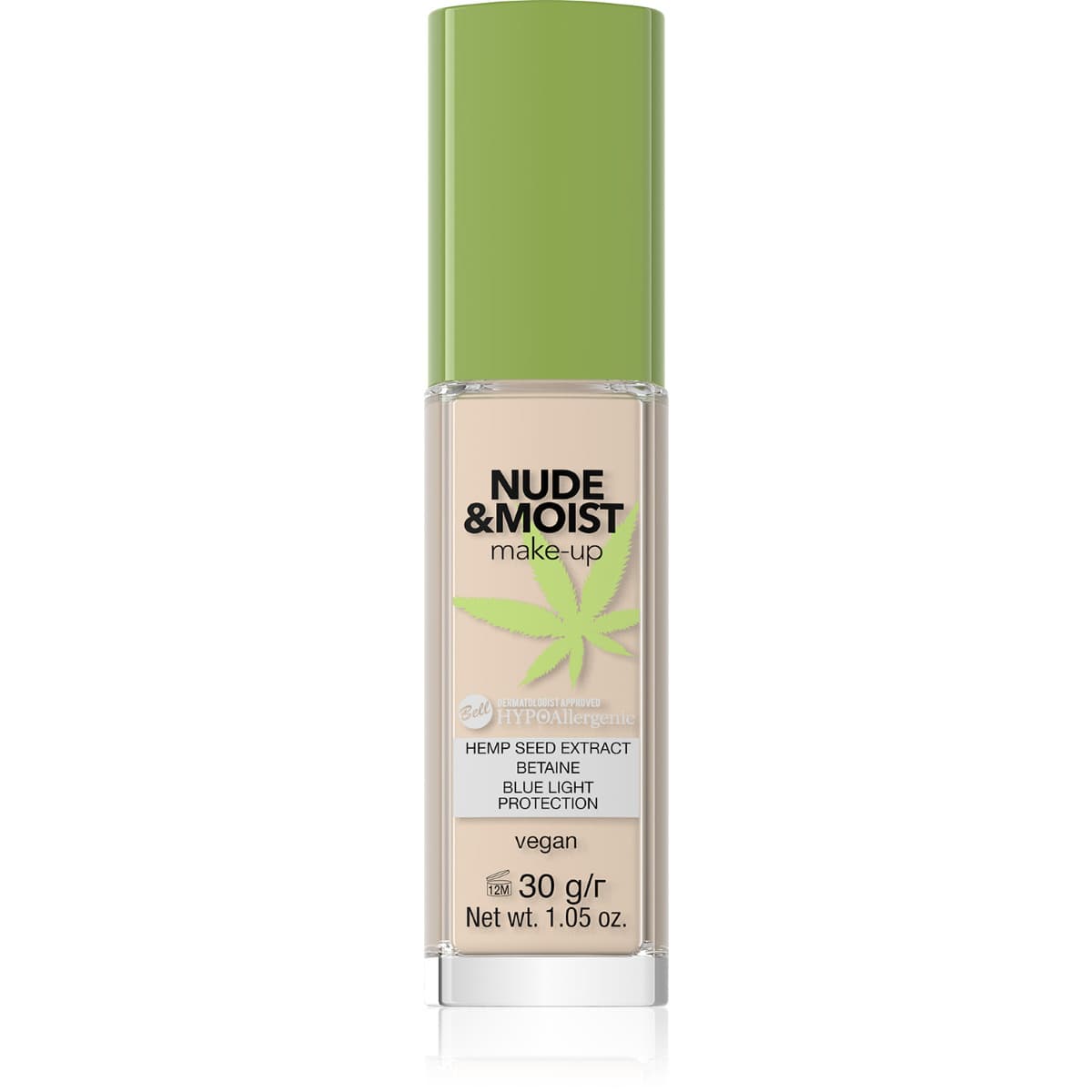 HYPOAllergenic - Nude & Moist Make-Up - Nawilżajaco-odżywczy podkład do twarzy - - 02 BEIGE