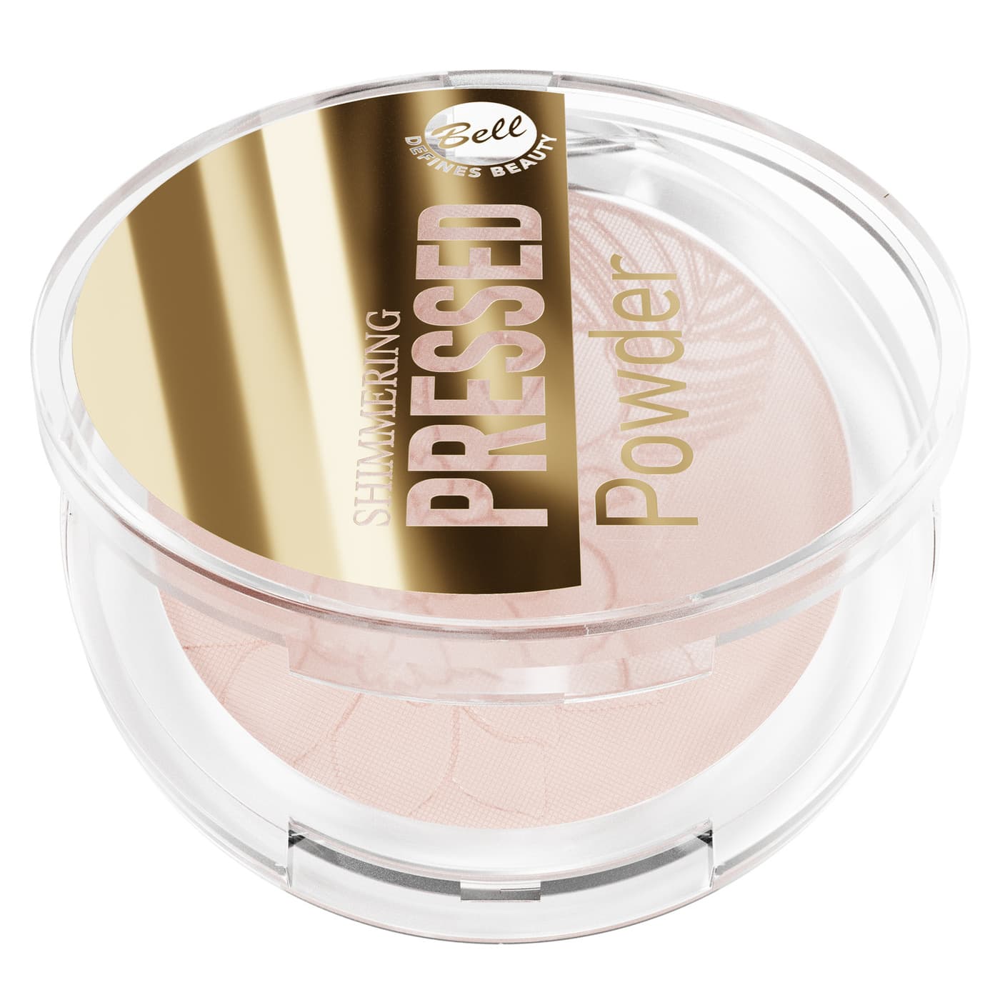 shimmering pressed powder, puder połyskujący do twarzy, 001