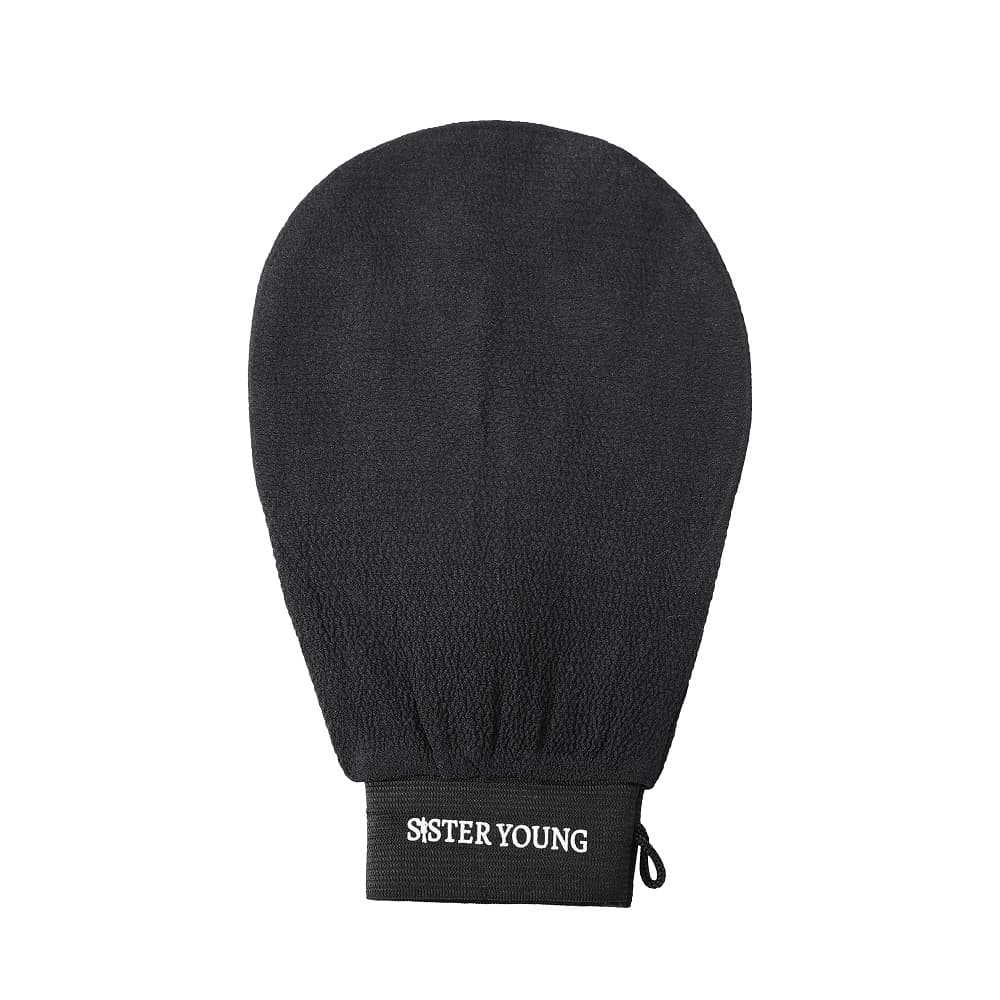 Sister Yung Nova Exfoliating Glove Rękawica złuszczająca do peelingu ciała - Czarna