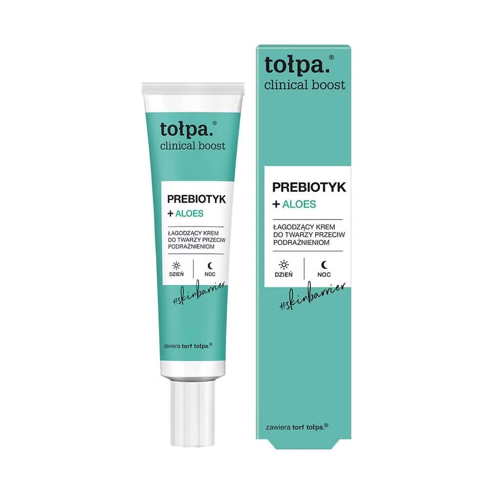 Clinical Boost Kojący Łagodzący Krem Do Twarzy Prebiotyk i Aloes