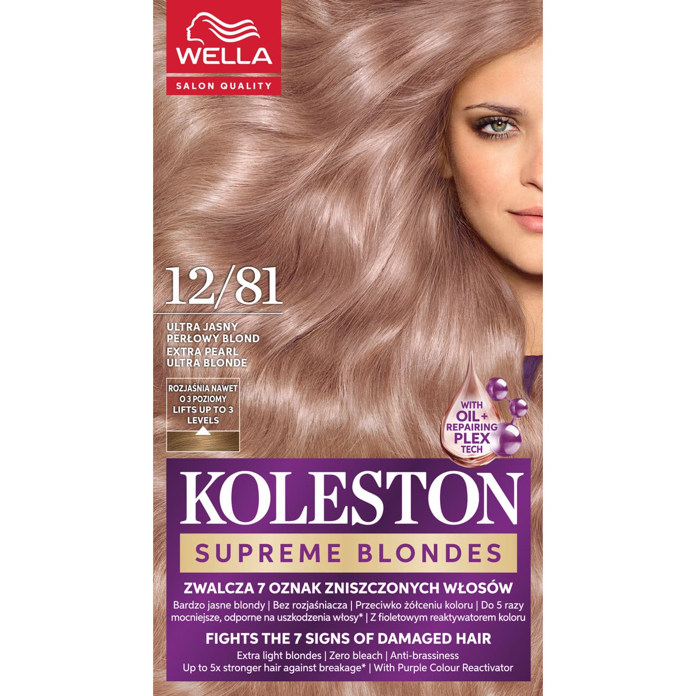 Koleston Supreme, farba do włosów, Ultra Jasny Perłowy Blond, 12/81