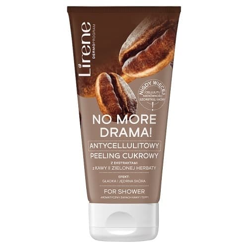 NO MORE DRAMA - Antycellulitowy peeling myjący do ciała - Kawa i Zielona Herbata -