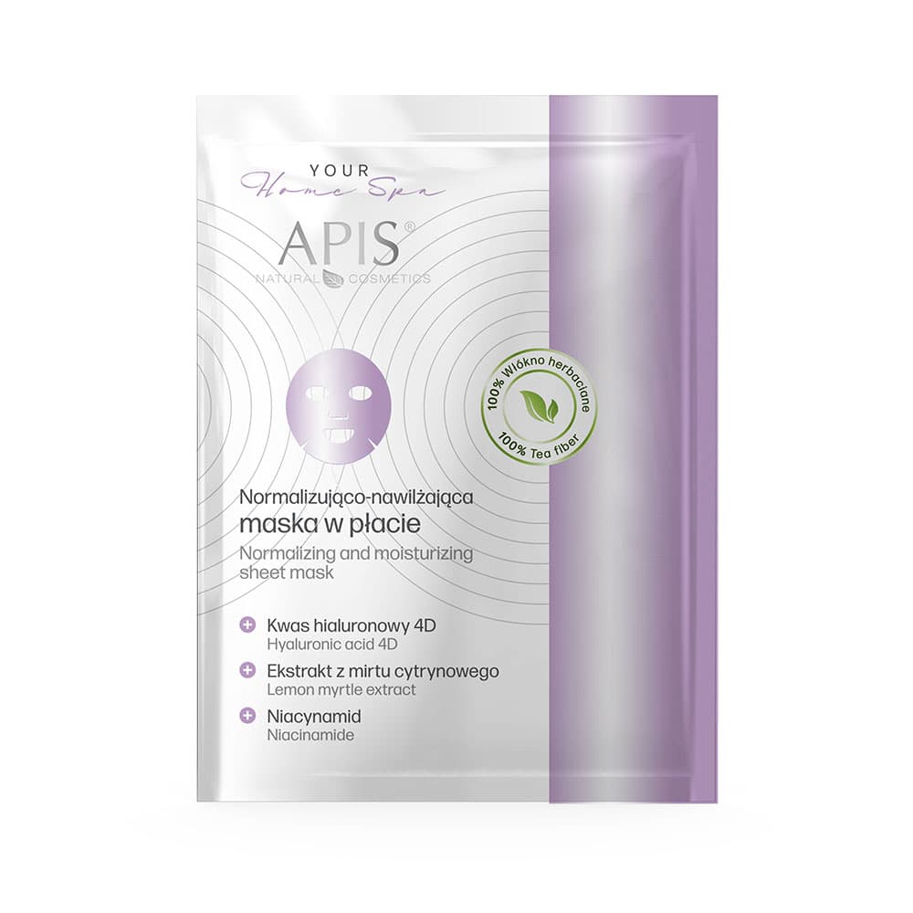 Your Home Spa - Normalizing And Moisturizing Sheet Mask - Normalizująco-nawilżająca maska w płacie -