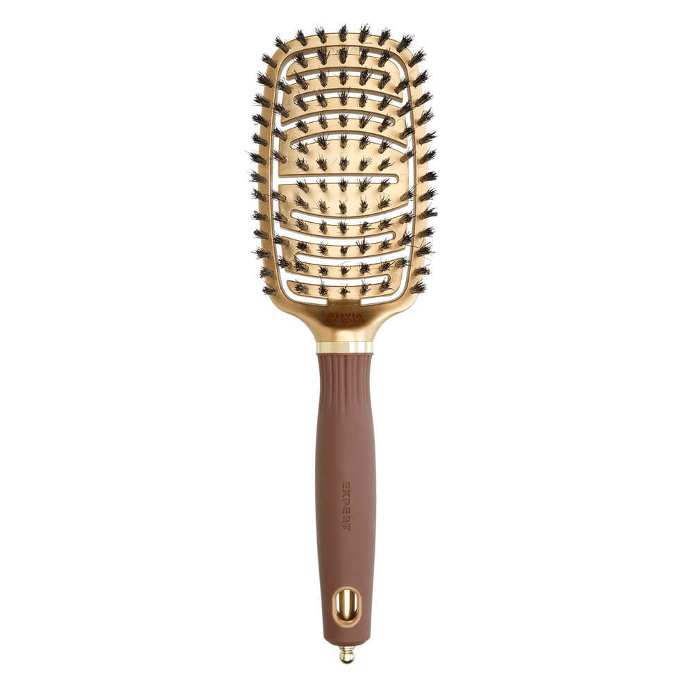 Expert Care Flex, szczotka dla włosów, Boar Bristles Gold&Brown