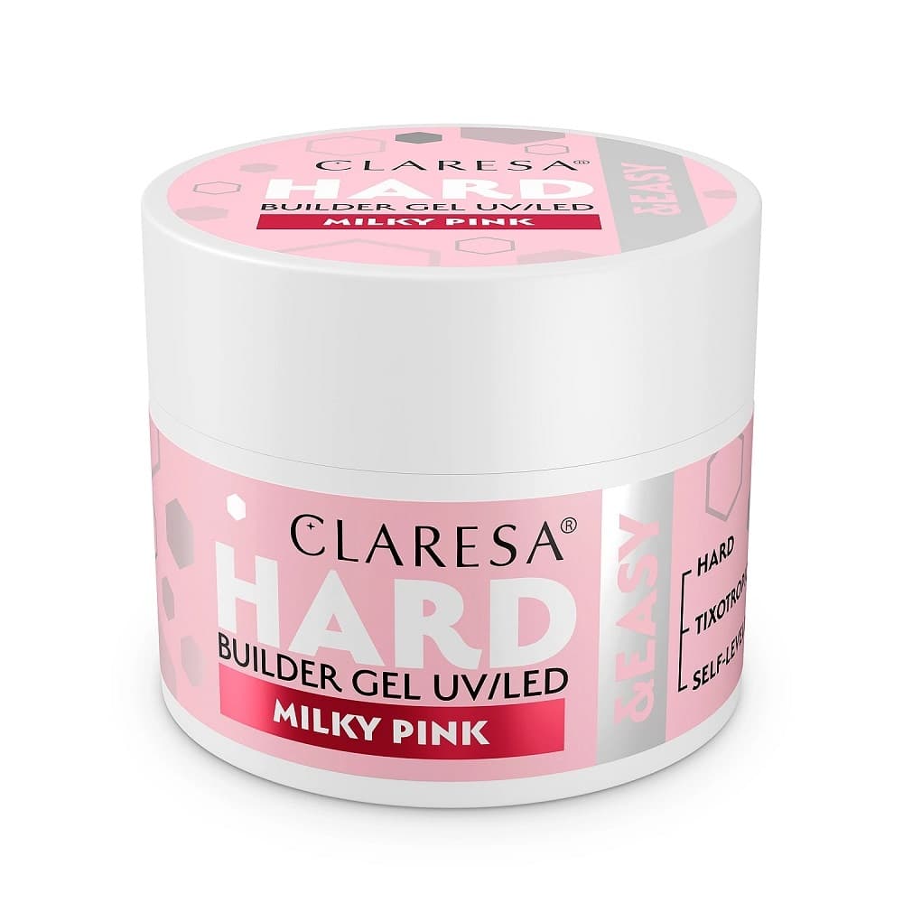 Hard Easy Budujący Żel Do Paznokci Samopoziomujący Milky Pink