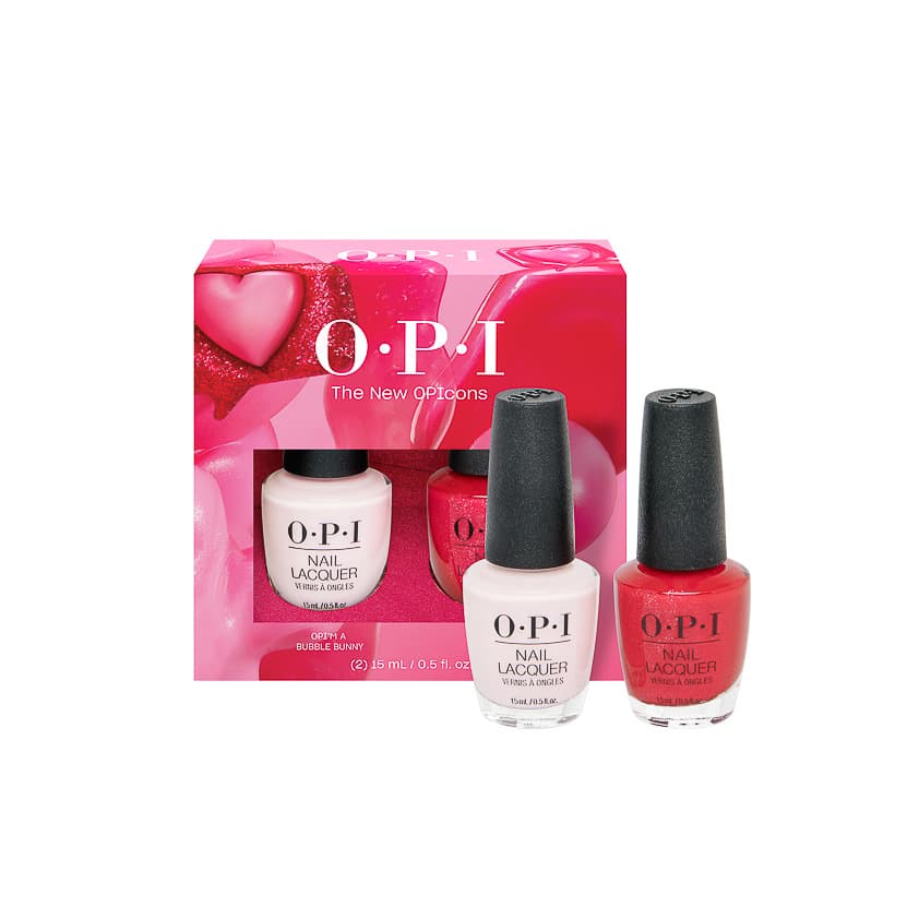 Nail Lacquer OPIcons, zestaw klasycznych lakierów do paznokci, bun & apl