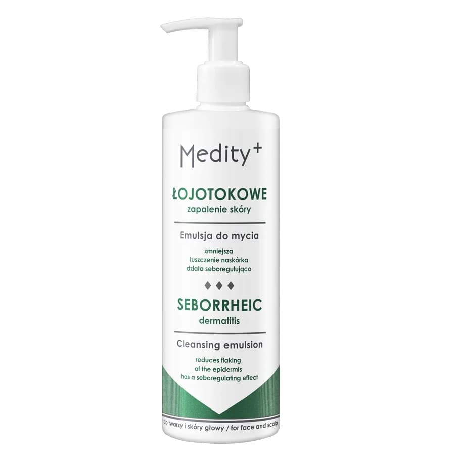 Medity+ ŁZS Seborrheic Dermatitis Emulsja Do Mycia Twarzy Skóry Głowy