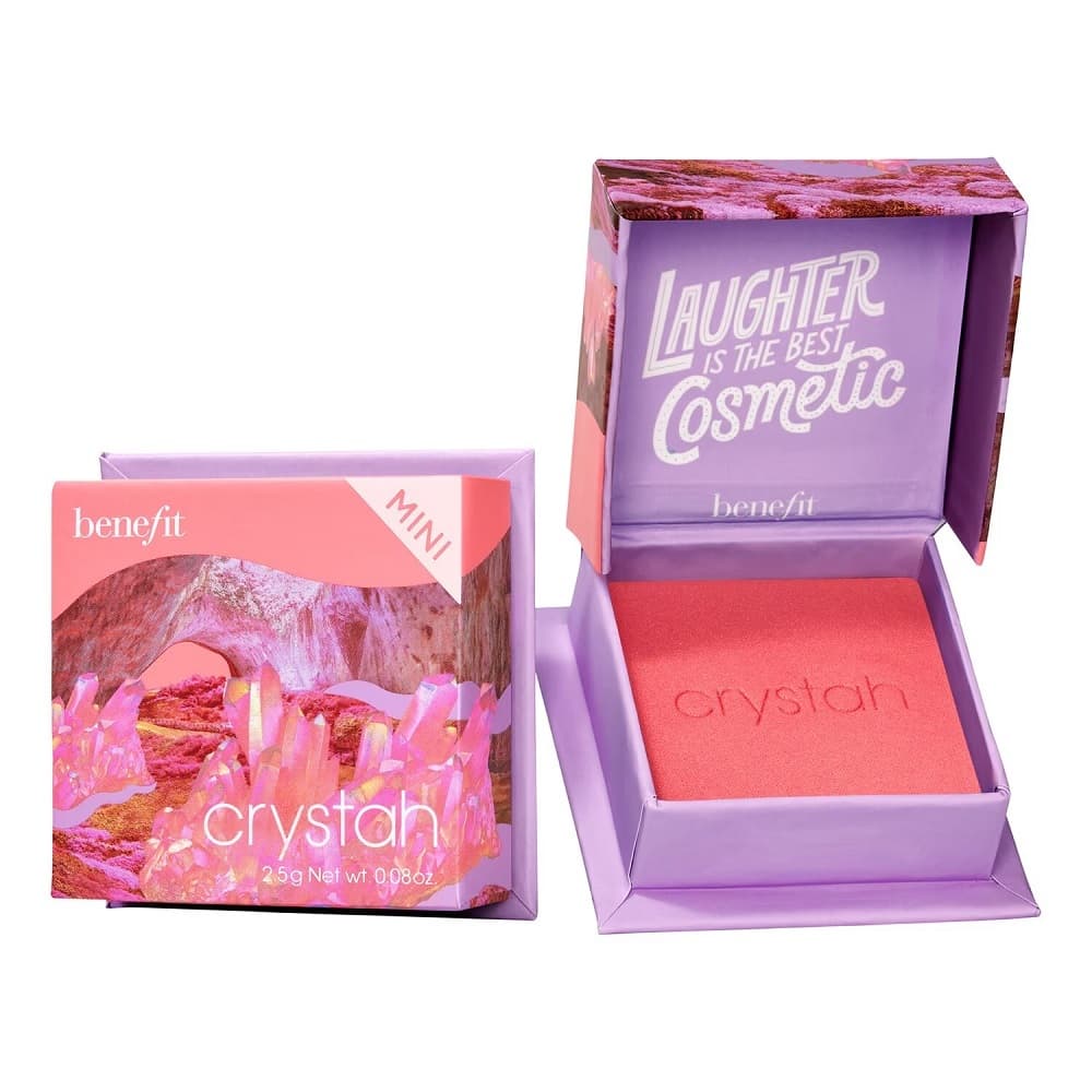 Crystah Mini Strawberry Pink Blush róż do policzków w odcieniu różowo-truskawkowym
