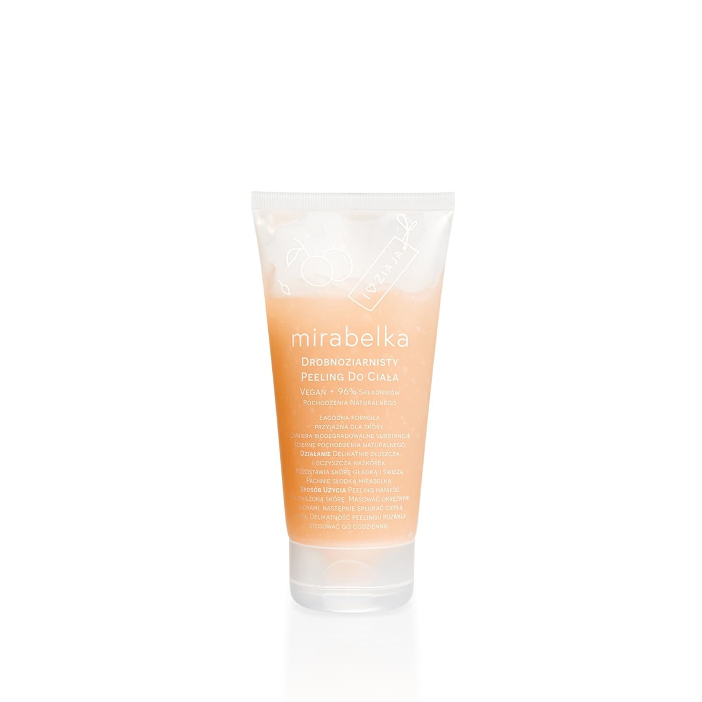 Owocowa Pielęgnacja - Drobnoziarnisty peelingujący do ciała - Mirabelka -