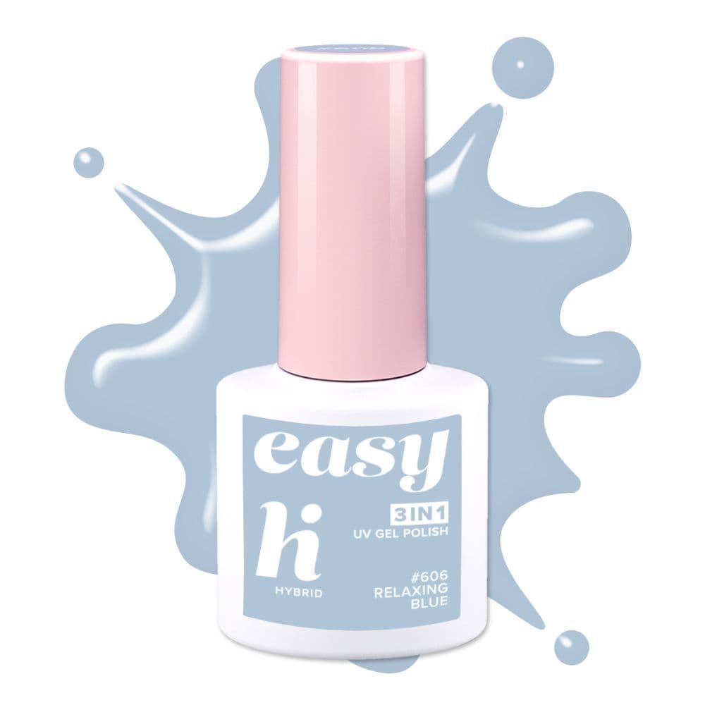 EASY 3in1, lakier hybrydowy, #606 Relaxing Blue