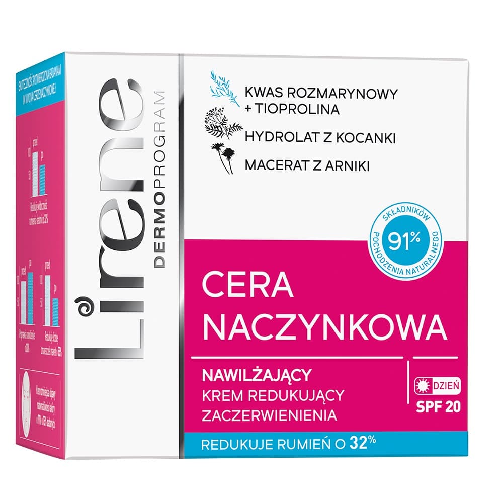 Cera Naczynkowa nawilżający krem redukujący zaczerwienienia na dzień SPF20