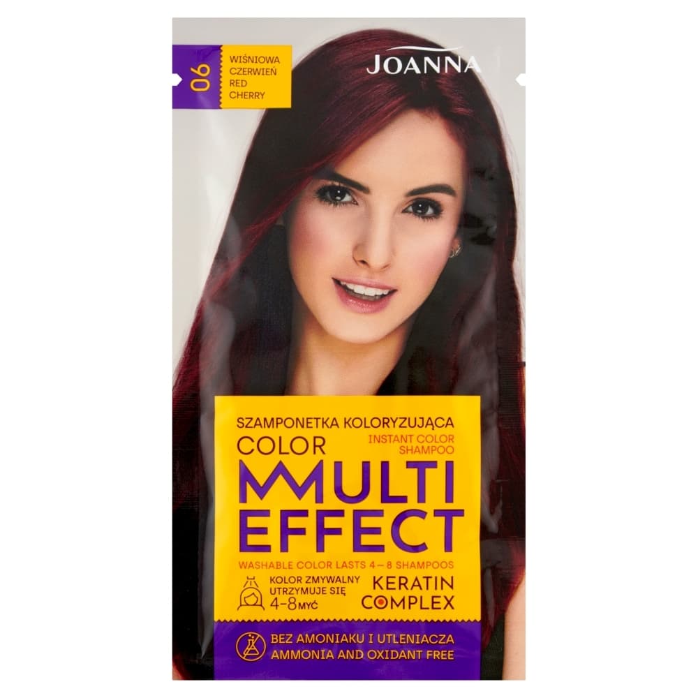 Multi Effect, szamponetka koloryzująca 06 Wiśniowa Czerwień