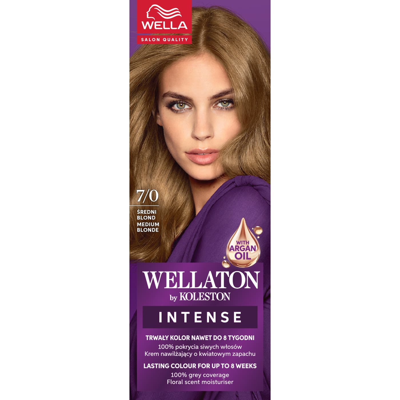 Wellaton by Koleston, farba do włosów, Średni Blond, 7/0