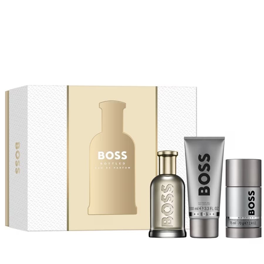 Boss Bottled zestaw woda perfumowana spray + żel pod prysznic + dezodorant sztyft (M)