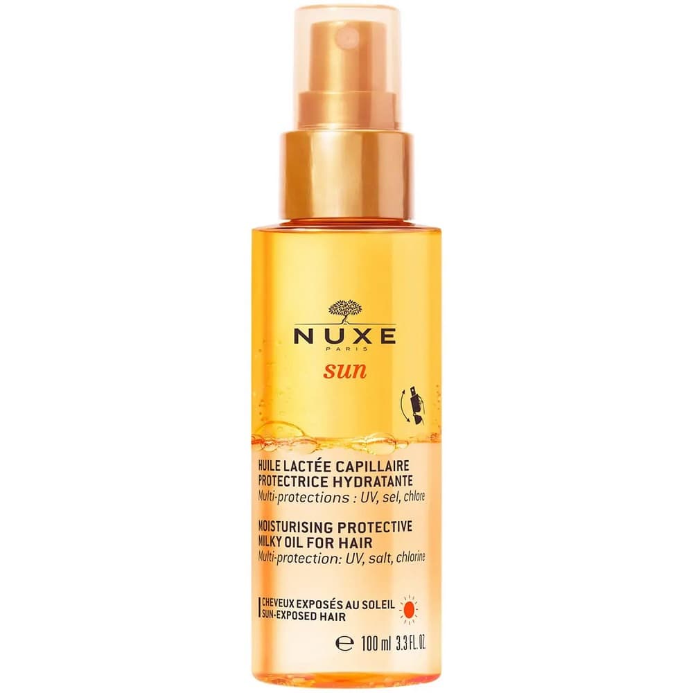 Dwufazowy ochronny olejek do włosów, NUXE Sun Olejki i serum do włosów