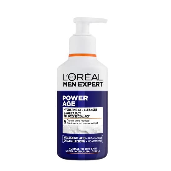 Loreal Men Expert Power Age Nawilżający żel oczyszczający do twarzy dla mężczyzn