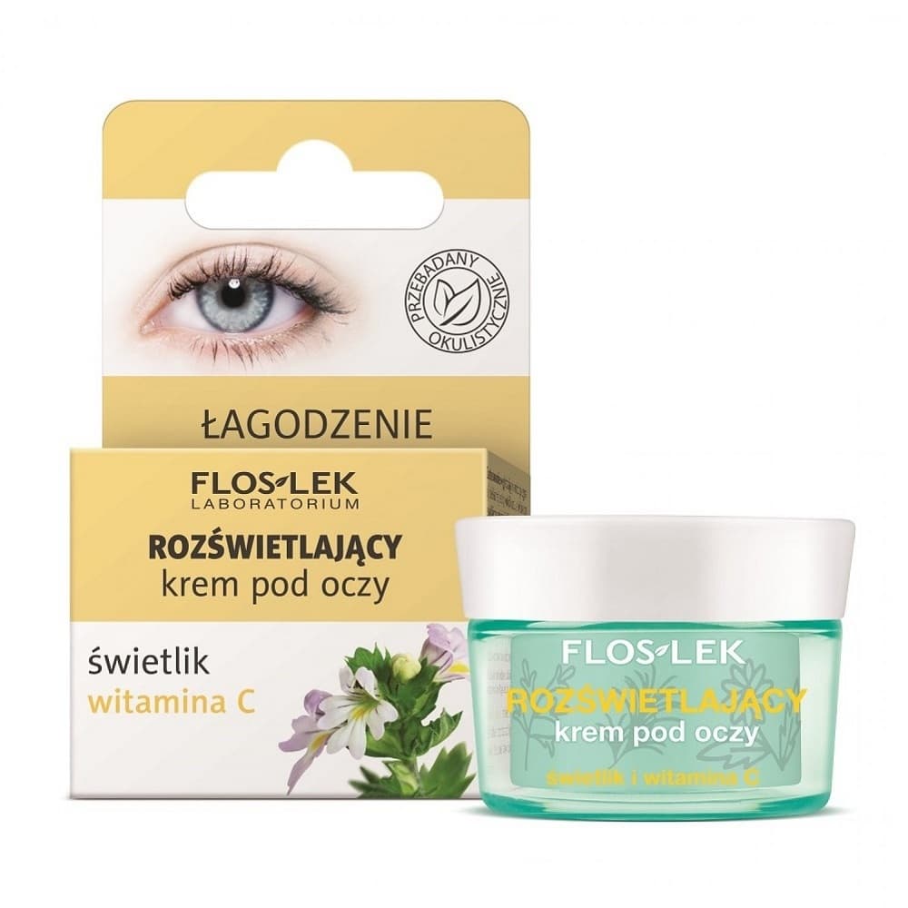 Floslek Rozświetlający krem pod oczy Świetlik i Witamina C