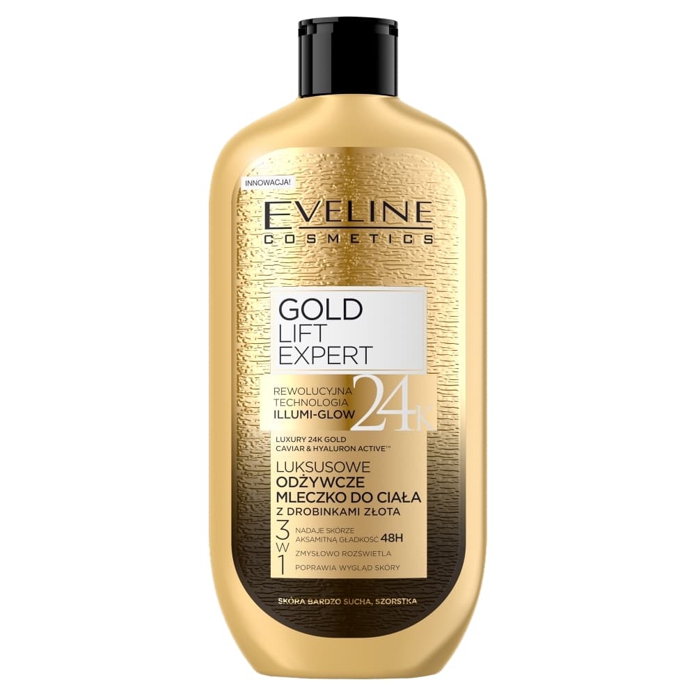 Gold Lift Expert odżywcze mleczko do ciała z 24k złotem