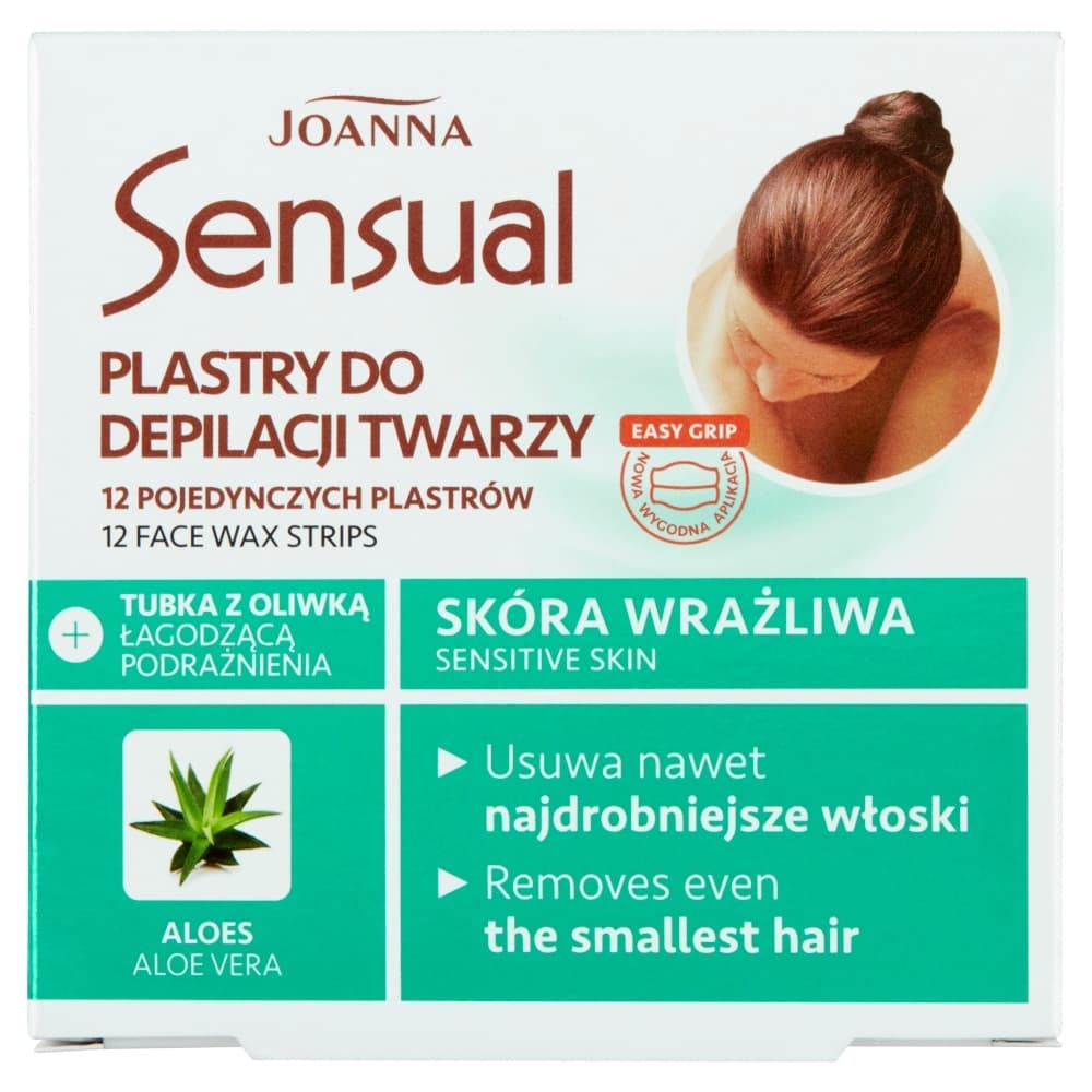 Sensual Plastry Do Depilacji Twarzy Skóra Wrażliwa + Oliwka