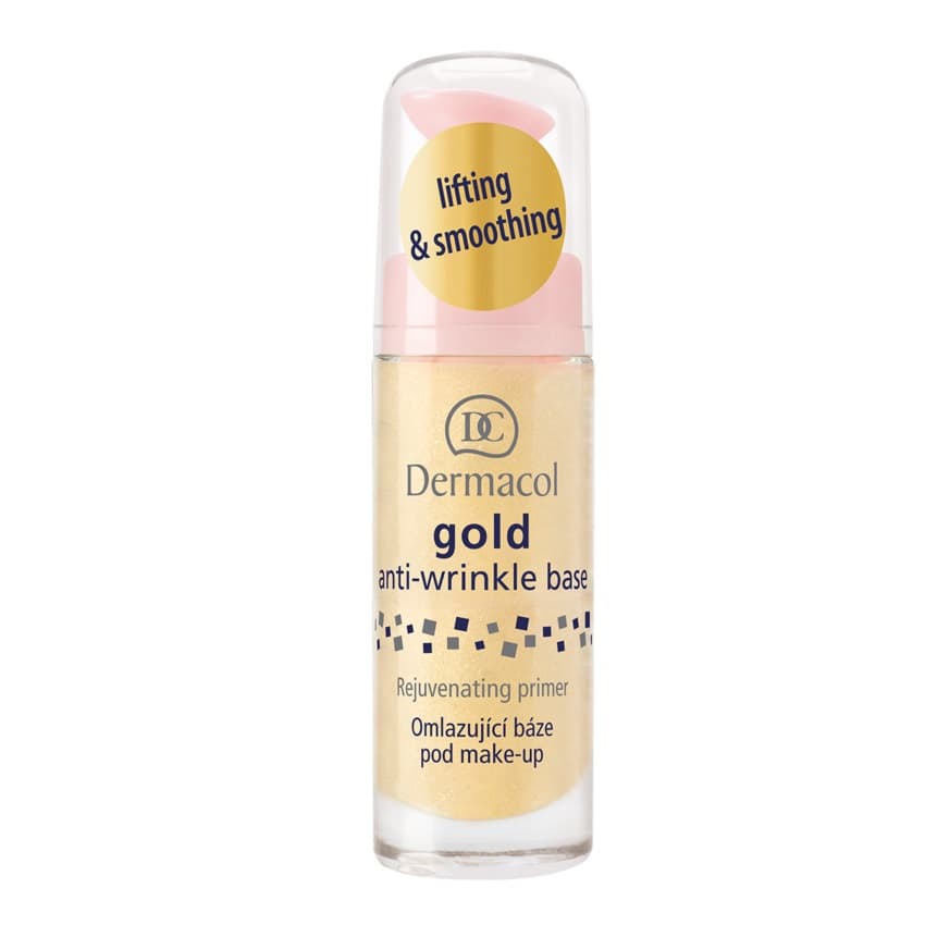 Gold Anti-Wrinkle Base - Złota, odmładzająca baza pod makijaż -