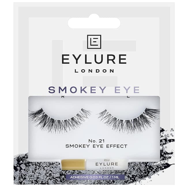 sztuczne rzęsy z klejem, efekt Smokey Eyes, N21