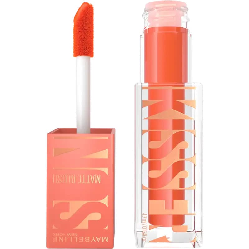 Sunkisser Blush, róż do policzków w płynie, 34 Peachy Quench