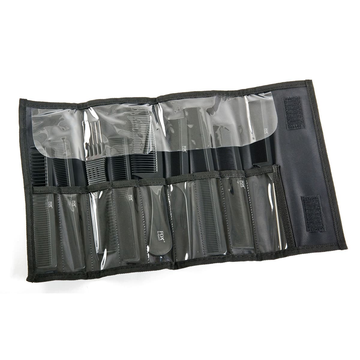 Line Black, zestaw grzebieni w etui