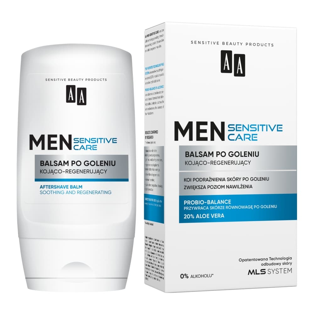 MEN SENSITIVE CARE - Aftershave Balm - Kojąco-regenerujący balsam po goleniu -