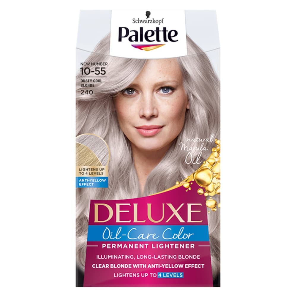 Deluxe, farba do włosów permanentna 240 Popielaty Chłodny Blond