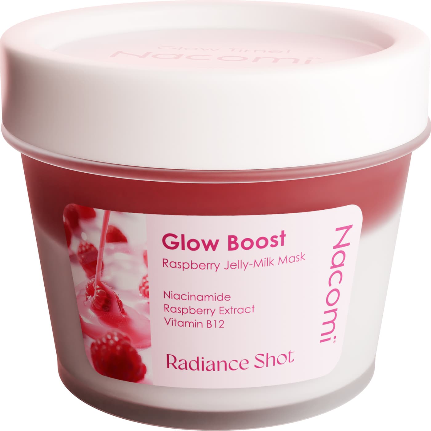 Glow Boost Raspberry Jelly Milk Mask Maska do twarzy - Malinowa galaretka