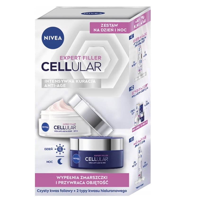 Cellular Expert Filler zestaw kremu na dzień SPF 15 i kremu na noc