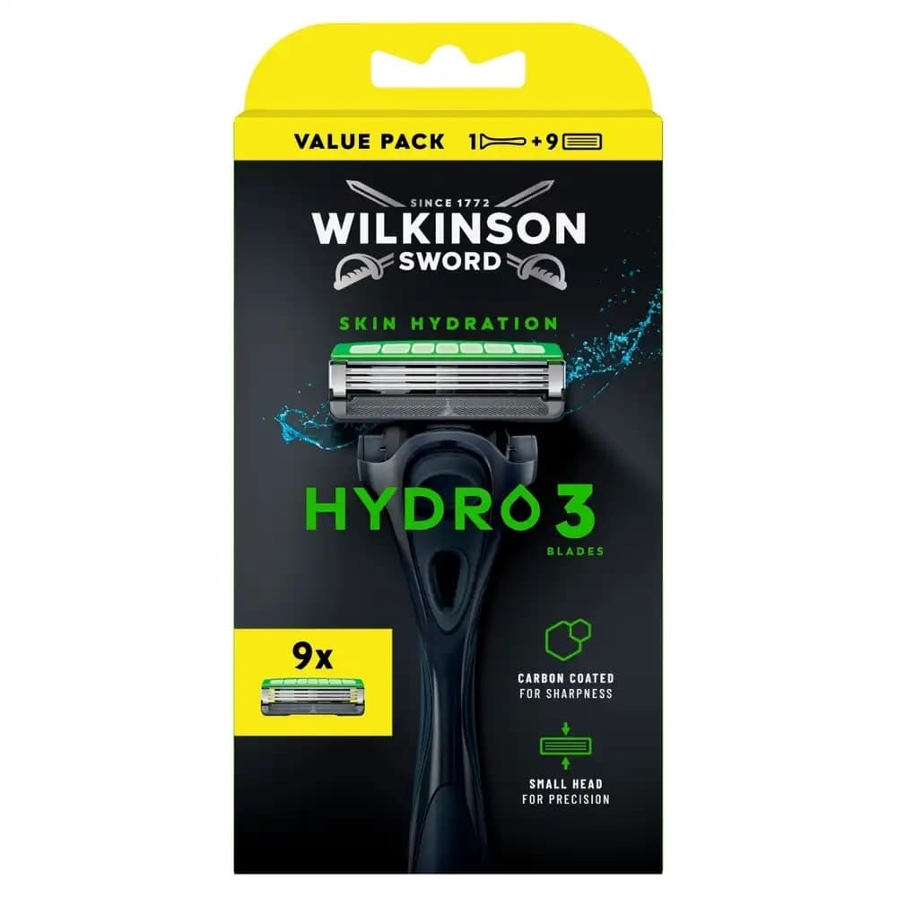 Hydro 3 Skin Hydration maszynka do golenia z 3 ostrzami i 9 wkładów