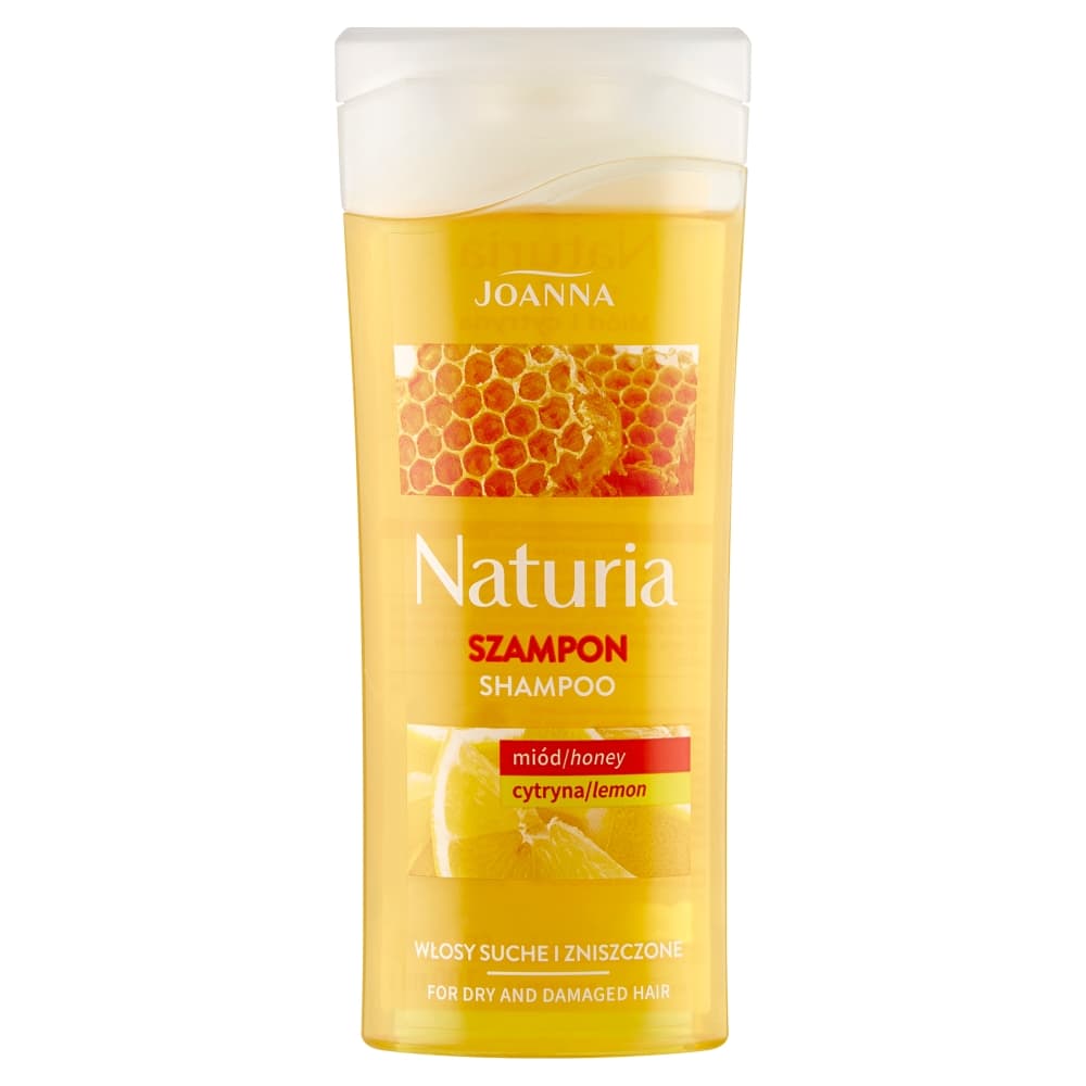 Naturia - Shampoo - Szampon do włosów suchych i zniszczonych - Miód i Cytryna -