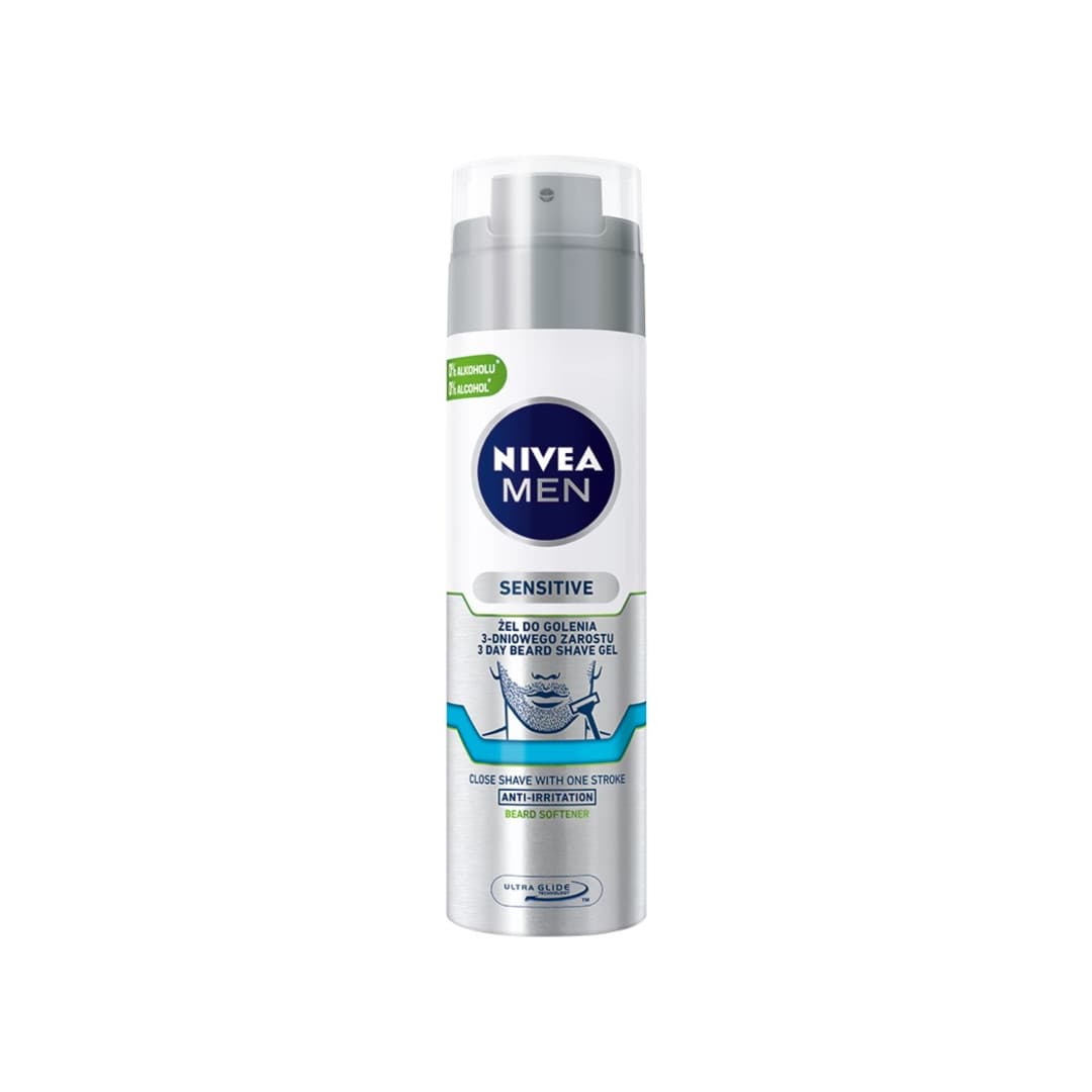 Men - Sensitive - 3 Day Beard Shave Gel - Żel do golenia 3-dniowego zarostu -