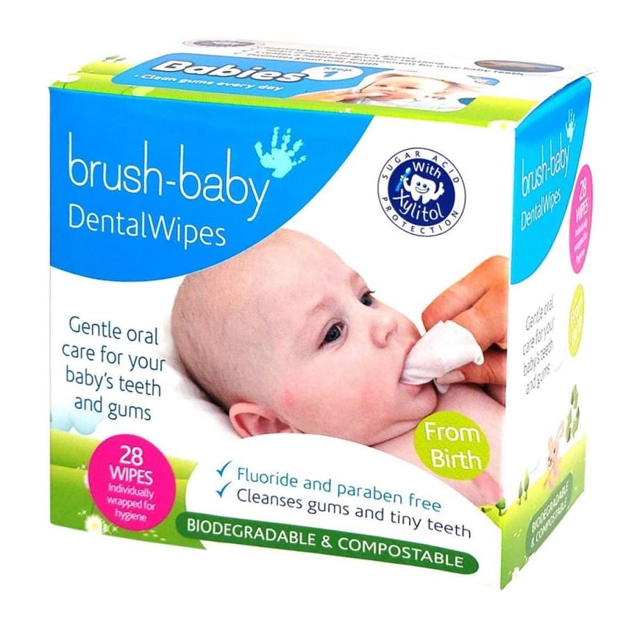 Baby DentalWipes chusteczki do czyszczenia dziąseł i zębów mlecznych