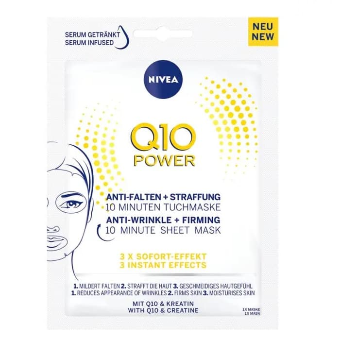 Q10 Power przeciwzmarszczkowa maska w płachcie