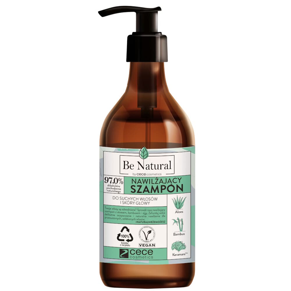 Be Natural, nawilżający szampon z aloesem, bambusem i algą