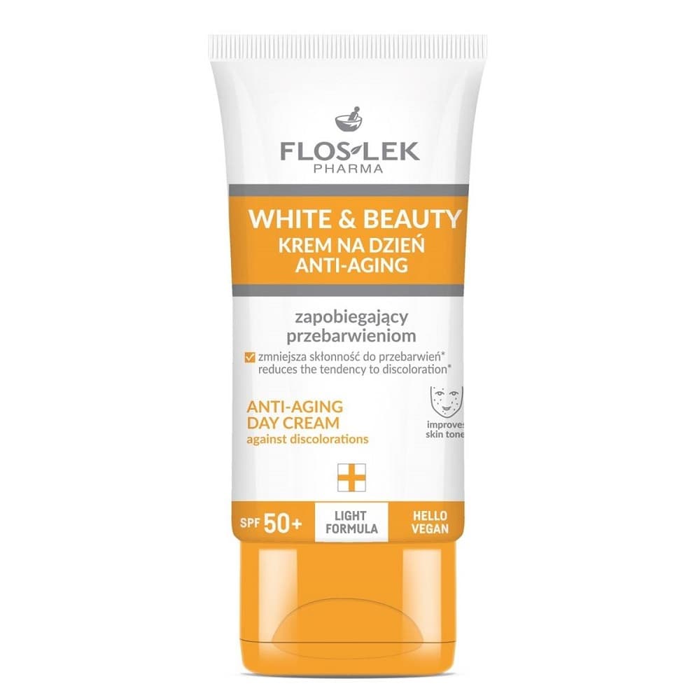 FlosLek Pharma White & Beauty krem na dzień przeciw przebarwieniom SPF 50+