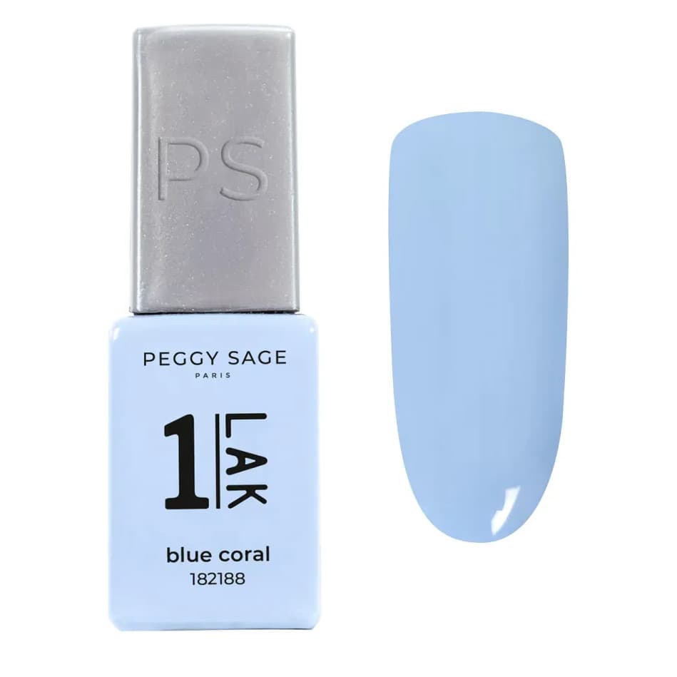 Sage, One-LAK lakier hybrydowy 3w1, blue coral