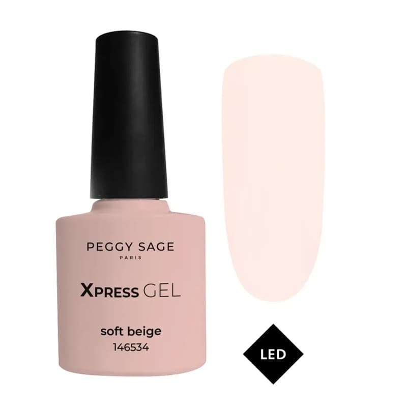 Xpress Gel, żel, top i baza 3w1 do paznokci, soft beige