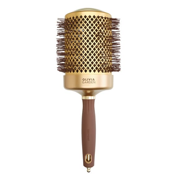 Expert Blowout Shine - Szczotka do modelowania włosów - Gold & Brown - 80 mm