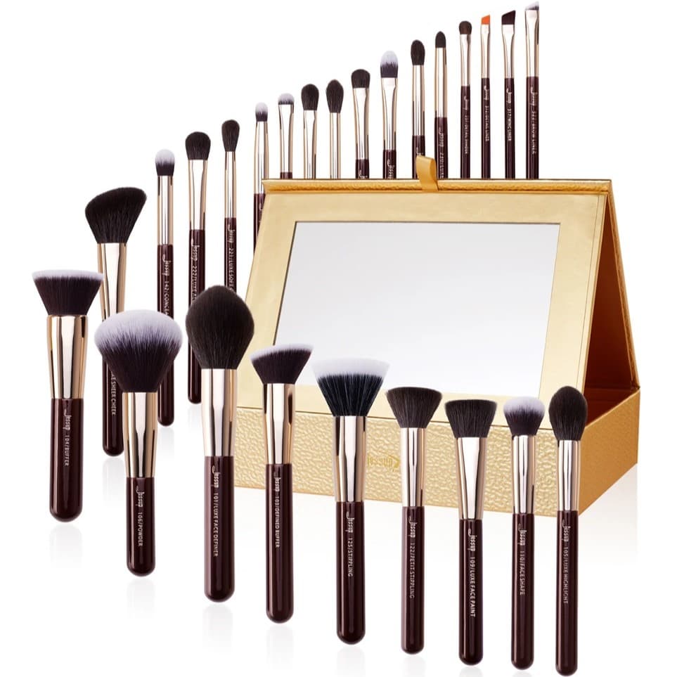 Zinfandel Makeup Tool zestaw pędzli do makijażu T285. + szkatułka