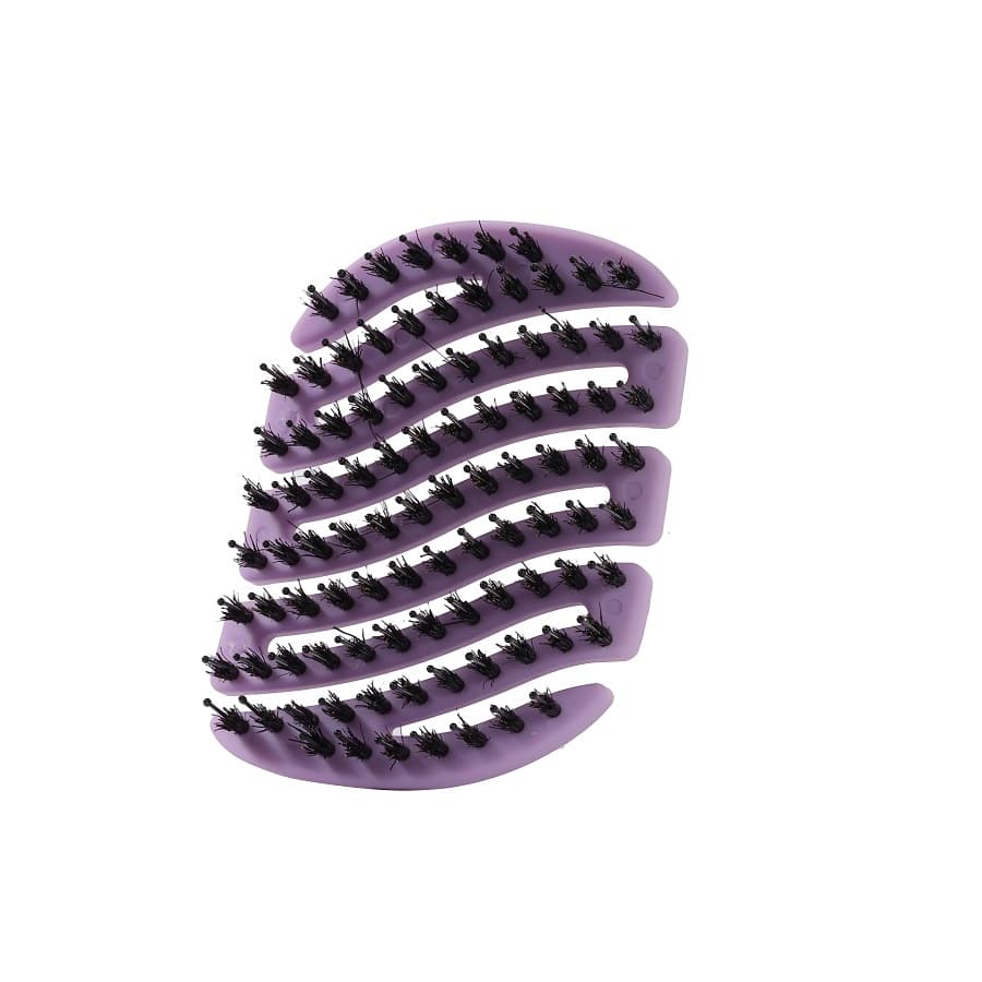 Mila Pocket Hair Brush Mini szczotka do rozczesywania włosów z włosiem z dzika LIL1102 - Fioletowa
