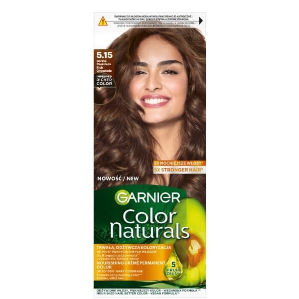 Color Naturals farba do włosów odcień 5.15 Gorzka Czekolada