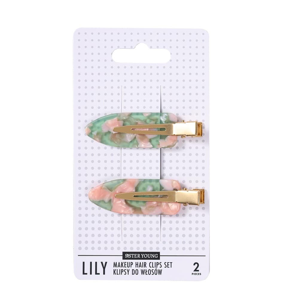 Lily Klipsy Spinki do Włosów, Pink Coffee