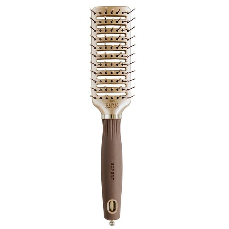Expert Style Vent, szczotka do włosów z nylonowym włosiem, Nylon Bristles Gold&Brown