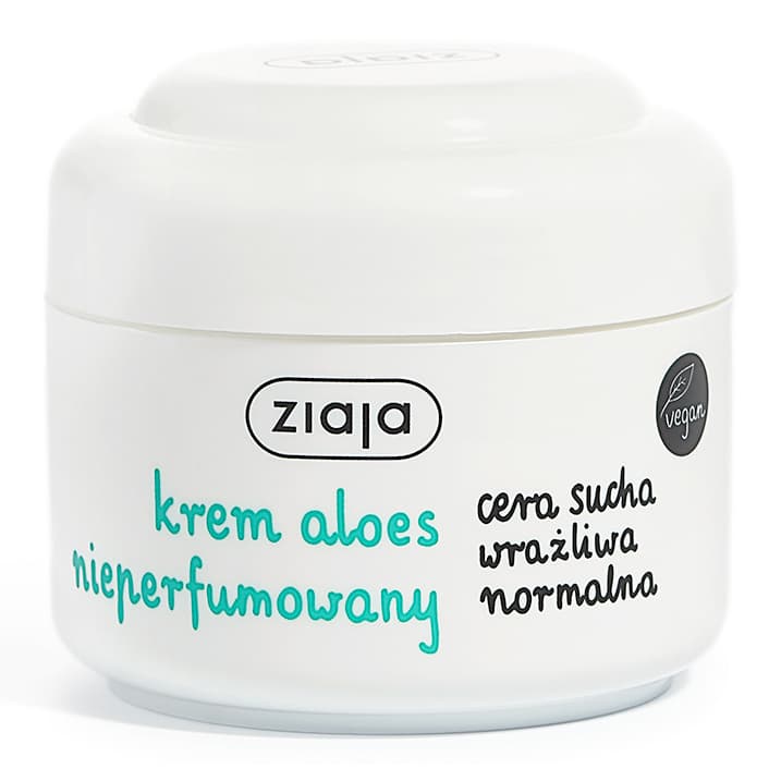 Aloes Krem do twarzy nieperfumowany - cera sucha, wrażliwa i normalna