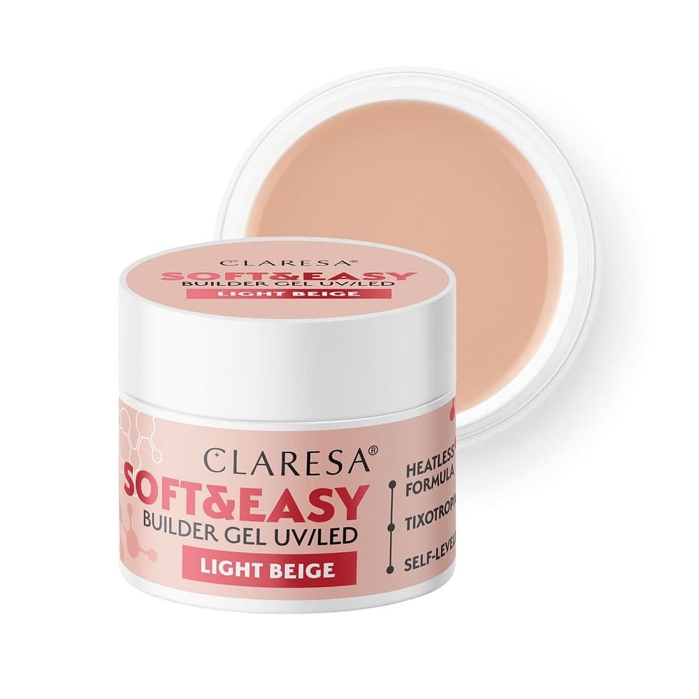 Soft&Easy Builder Gel UV/LED Żel budujący - LIGHT BEIGE