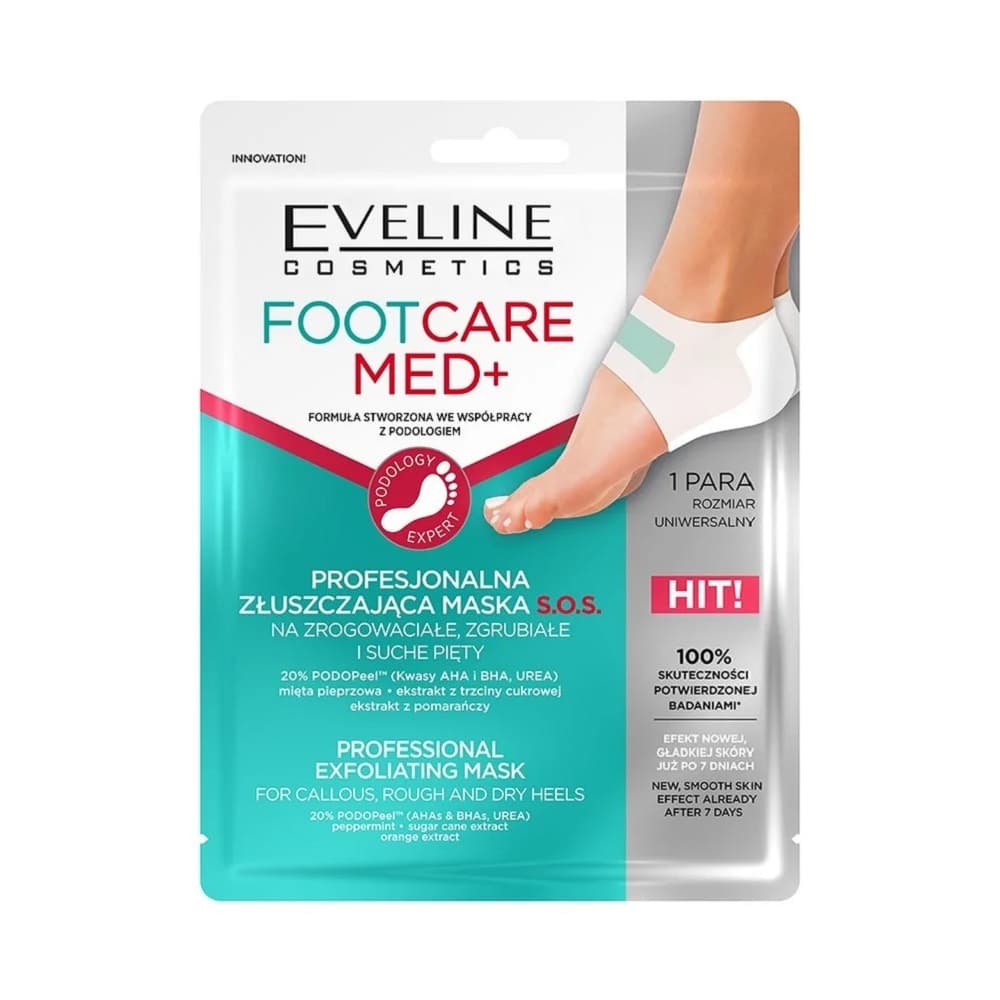 FootCare Med+ profesjonalna złuszczająca maska do stóp