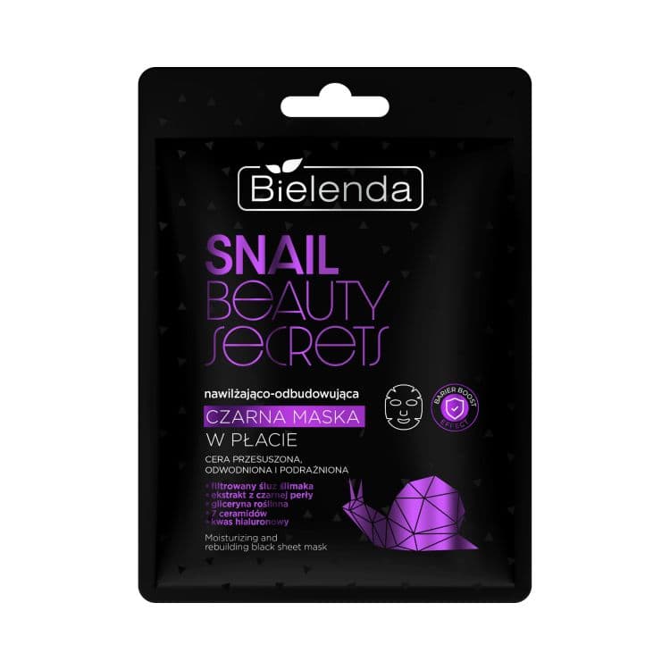 Snail Beauty Secrets Nawilżająco Odbudowująca Maska w Płacie